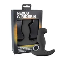 Масажер простати з вібрацією Nexus G-Rider Plus Black, макс діаметр 3,8см - Master