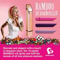 Потужний мінівібратор Rocks Off Bamboo Rose Gold - Master