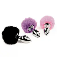 Анальна пробка FeelzToys - Bunny Tails Butt Plug Pink - Master