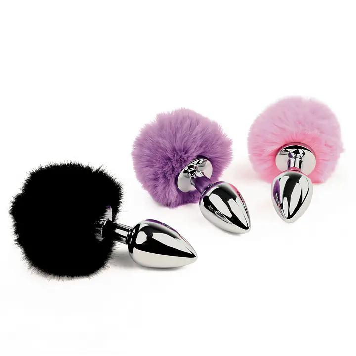 Анальна пробка FeelzToys - Bunny Tails Butt Plug Pink - Master