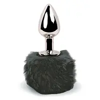 Анальна пробка FeelzToys - Bunny Tails Butt Plug Black - Master