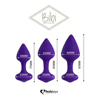 Набір силіконових анальних пробок FeelzToys - Bibi Butt Plug Set 3 pcs Purple - Master