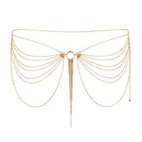 Ланцюжок на трусики або ліф Bijoux Indiscrets MAGNIFIQUE Waist Chain - Gold, прикраса на тіло - Master