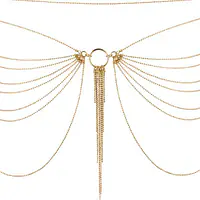 Ланцюжок на трусики або ліф Bijoux Indiscrets MAGNIFIQUE Waist Chain - Gold, прикраса на тіло - Master