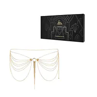 Ланцюжок на трусики або ліф Bijoux Indiscrets MAGNIFIQUE Waist Chain - Gold, прикраса на тіло - Master