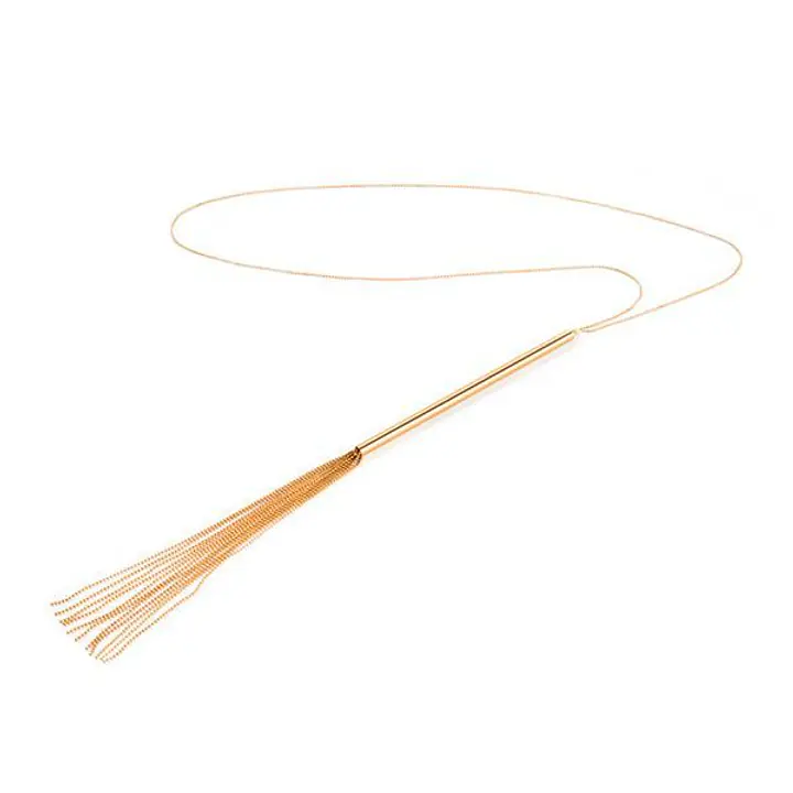 Ланцюжок-батіг на шию Bijoux Indiscrets MAGNIFIQUE Necklace Whip - Gold, прикраса для тіла - Master