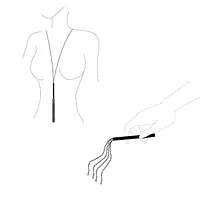 Ланцюжок-батіг на шию Bijoux Indiscrets MAGNIFIQUE Necklace Whip - Gold, прикраса для тіла - Master