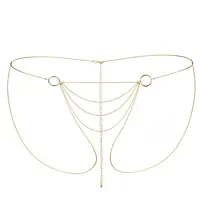Ланцюжок-трусики Bijoux Indiscrets Magnifique Bikini Chain – Gold, прикраса для тіла - Master