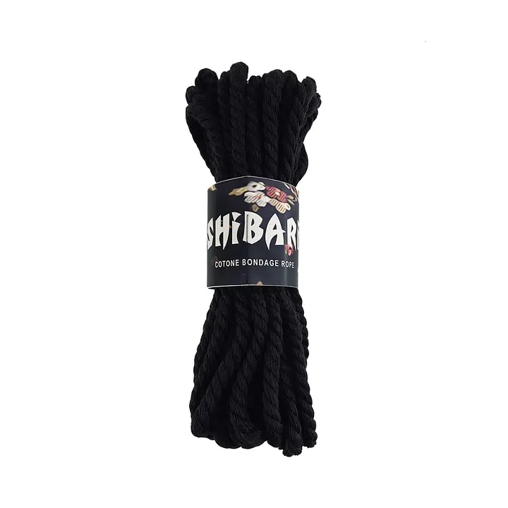 Бавовняна мотузка для шібарі Feral Feelings Shibari Rope, 8 м чорна - Master
