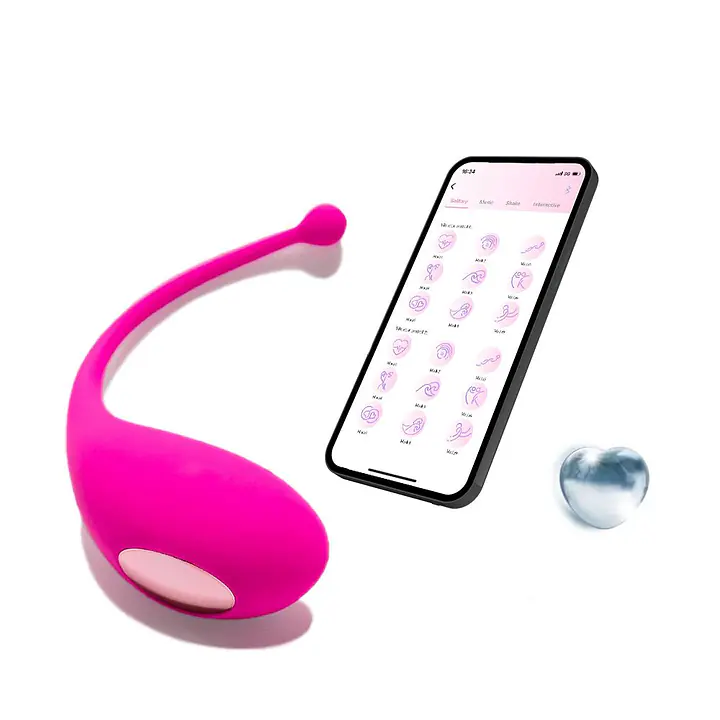 Смарт-віброяйце Adrien Lastic Palpitation Pink з глибокою вібрацією - Master