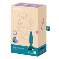 Анальна смарт-вібропробка Satisfyer Plug-ilicious 1 Petrol - Master