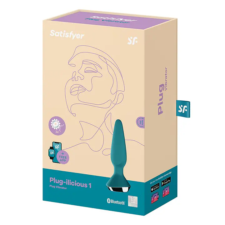 Анальна смарт-вібропробка Satisfyer Plug-ilicious 1 Petrol - Master