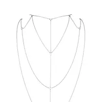 Ланцюжок для спини Bijoux Indiscrets Magnifique Back and Cleavage Chain - Silver, прикраса для тіла - Master