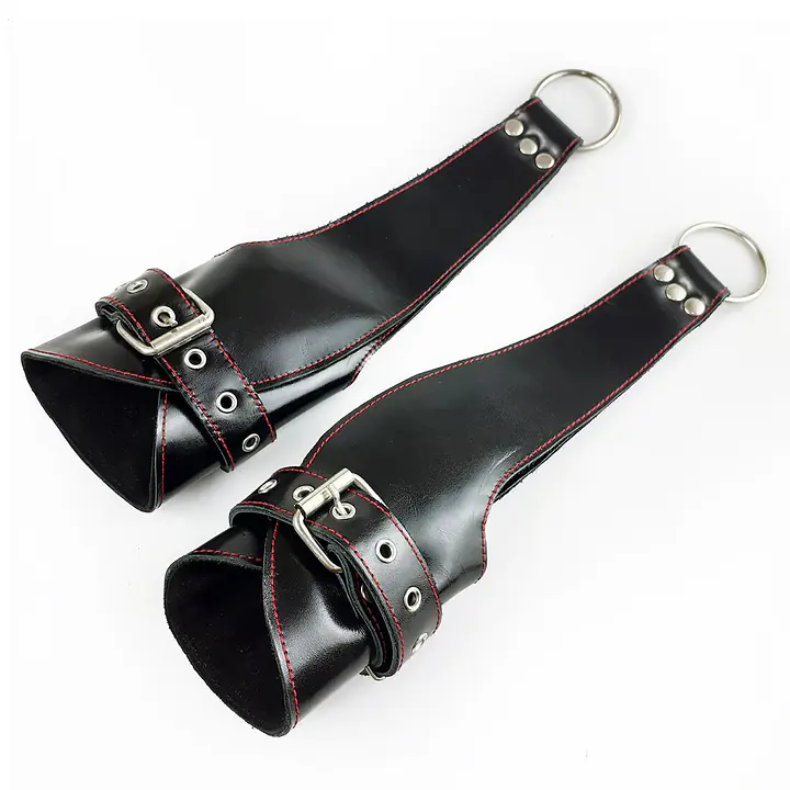 Поручі для підвісу Art of Sex – Fetish Hand Cuffs For Suspension, натуральна шкіра - Master