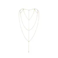 Ланцюжок для спини Bijoux Indiscrets Magnifique Back and Cleavage Chain - Gold, прикраса для тіла - Master