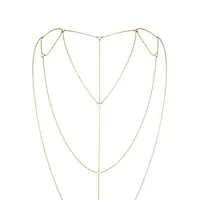 Ланцюжок для спини Bijoux Indiscrets Magnifique Back and Cleavage Chain - Gold, прикраса для тіла - Master