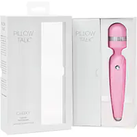 Розкішний вібромасажер PILLOW TALK - Cheeky Pink з кристалом Swarovsky, плавне підвищення потужності - Master