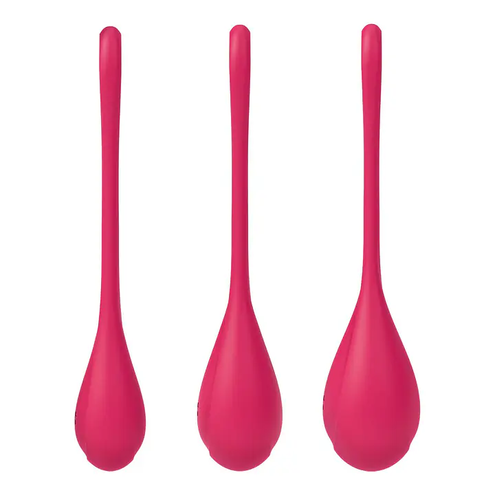 Набір йоні намистин Satisfyer Yoni Power 1 Red, діаметр 2-2,5-3см, вага 22-46-74гр - Master