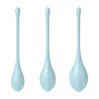 Набір йоні намистин Satisfyer Yoni Power 2 Light Blue, диаметр 2-2,5-3см, вес 22-44-73гр - Master