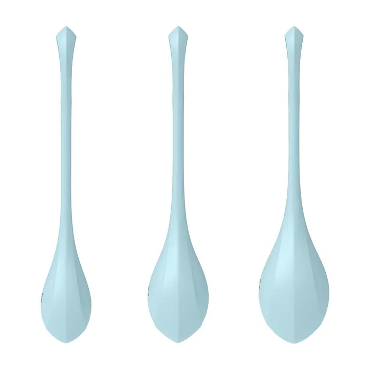 Набір йоні намистин Satisfyer Yoni Power 2 Light Blue, диаметр 2-2,5-3см, вес 22-44-73гр - Master