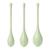 Набір йоні намистин Satisfyer Yoni Power 2 Light Green, диаметр 2-2,5-3см, вес 22-44-73гр - Master