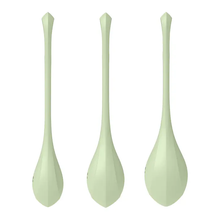 Набір йоні намистин Satisfyer Yoni Power 2 Light Green, диаметр 2-2,5-3см, вес 22-44-73гр - Master