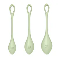 Набір йоні намистин Satisfyer Yoni Power 2 Light Green, диаметр 2-2,5-3см, вес 22-44-73гр - Master