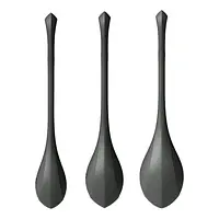 Набір йоні намистин Satisfyer Yoni Power 2 Black, діаметр 2-2,5-3см, маса 22-44-73 г - Master