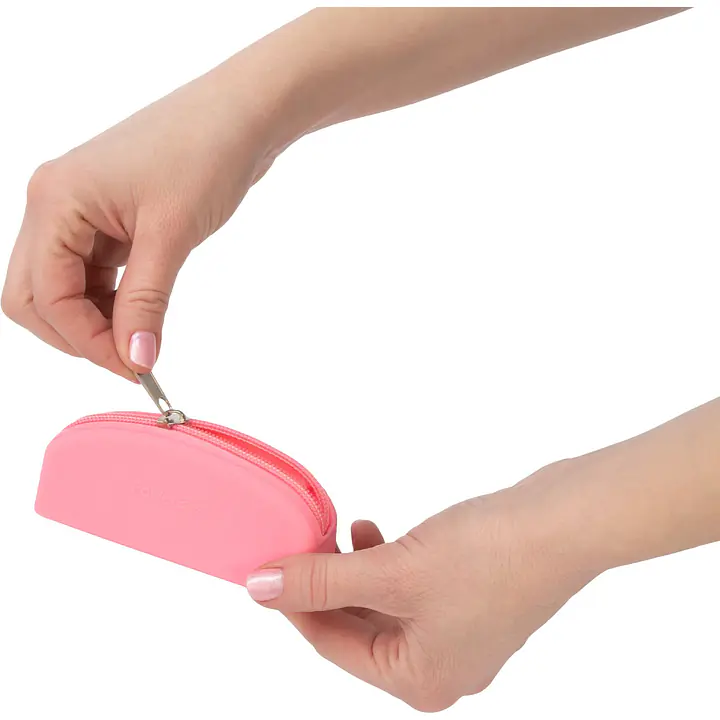 Сумка для зберігання секс-іграшок PowerBullet - Silicone Storage Zippered Bag Pink - Master