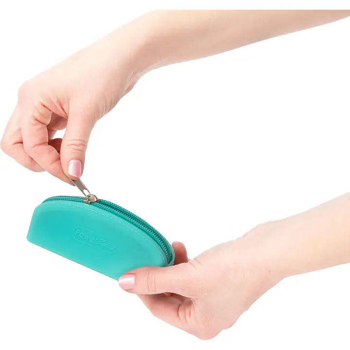 Сумка для зберігання секс-іграшок PowerBullet - Silicone Storage Zippered Bag Teal - Master