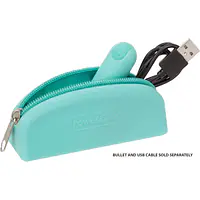 Сумка для зберігання секс-іграшок PowerBullet - Silicone Storage Zippered Bag Teal - Master
