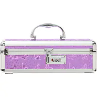 Кейс для зберігання секс-іграшок BMS Factory - The Toy Chest Lokable Vibrator Case Purple з кодовим - Master