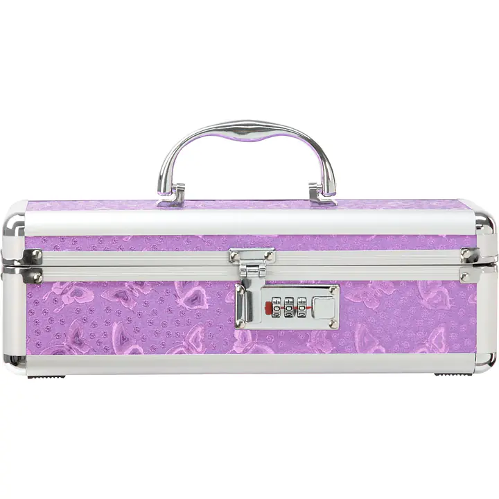 Кейс для зберігання секс-іграшок BMS Factory - The Toy Chest Lokable Vibrator Case Purple з кодовим - Master