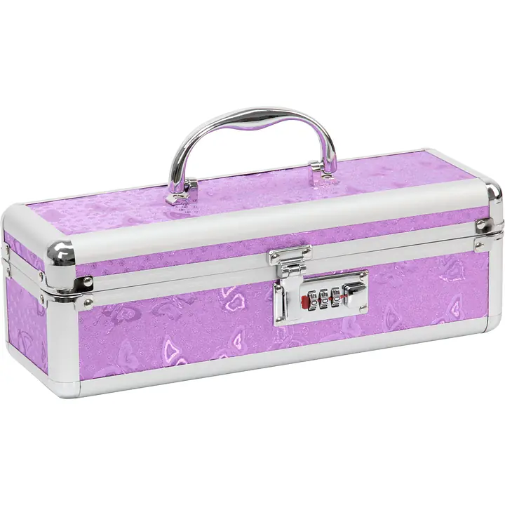 Кейс для зберігання секс-іграшок BMS Factory - The Toy Chest Lokable Vibrator Case Purple з кодовим - Master