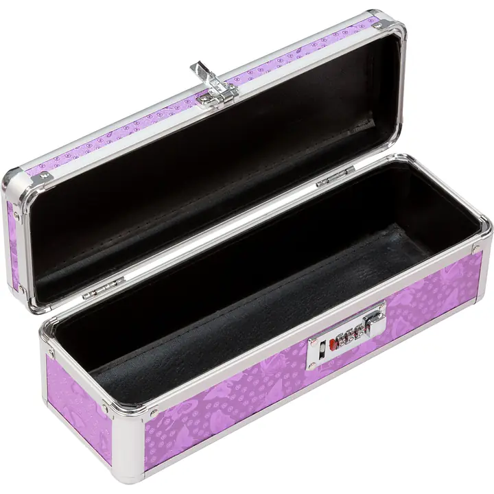 Кейс для зберігання секс-іграшок BMS Factory - The Toy Chest Lokable Vibrator Case Purple з кодовим - Master
