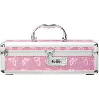 Кейс для зберігання секс-іграшок BMS Factory - The Toy Chest Lokable Vibrator Case Pink з кодовим за - Master