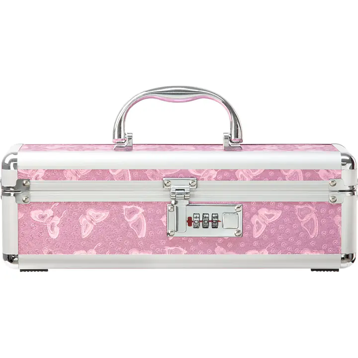Кейс для зберігання секс-іграшок BMS Factory - The Toy Chest Lokable Vibrator Case Pink з кодовим за - Master