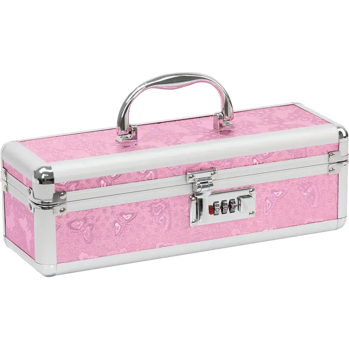 Кейс для зберігання секс-іграшок BMS Factory - The Toy Chest Lokable Vibrator Case Pink з кодовим за - Master