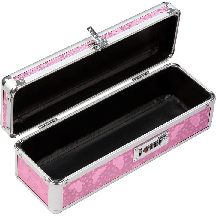 Кейс для зберігання секс-іграшок BMS Factory - The Toy Chest Lokable Vibrator Case Pink з кодовим за - Master