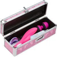 Кейс для зберігання секс-іграшок BMS Factory - The Toy Chest Lokable Vibrator Case Pink з кодовим за - Master