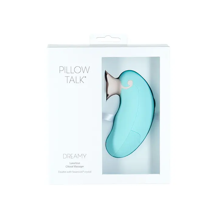 Розкішний вакуумний кліторальний стимулятор Pillow Talk - Dreamy Teal із кристалом Swarovski - Master
