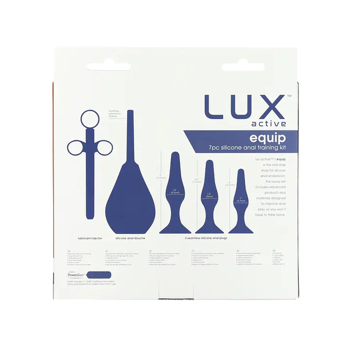 Набір анальних іграшок для новачків Lux Active – Equip – Silicone Anal Training Kit - Master