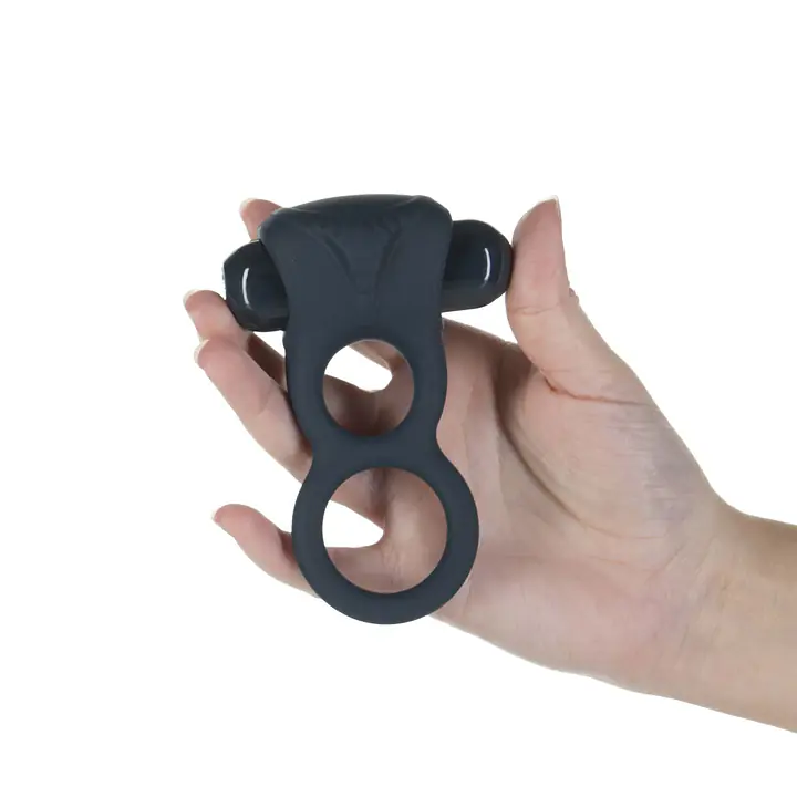 Подвійне ерекційне кільце з вібрацією Lux Active-Triad - Vibrating Dual Cock Ring, пульт ДК - Master