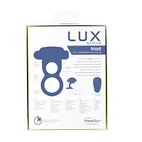 Подвійне ерекційне кільце з вібрацією Lux Active-Triad - Vibrating Dual Cock Ring, пульт ДК - Master