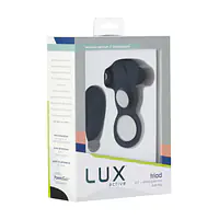 Подвійне ерекційне кільце з вібрацією Lux Active-Triad - Vibrating Dual Cock Ring, пульт ДК - Master