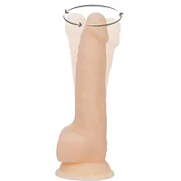 Фалоімітатор з вібрацією та ротацією Naked ADDICTION James 8″ Rotating&Vibrating Dong,пульт ДК - Master