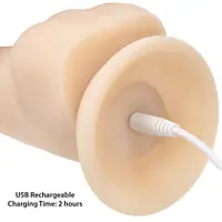 Фалоімітатор з вібрацією та ротацією Naked ADDICTION James 8″ Rotating&Vibrating Dong,пульт ДК - Master