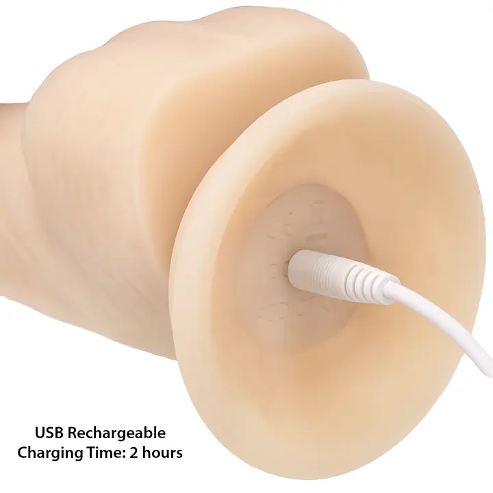 Фалоімітатор з вібрацією та ротацією Naked ADDICTION James 8″ Rotating&Vibrating Dong,пульт ДК - Master