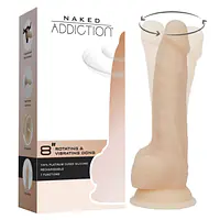 Фалоімітатор з вібрацією та ротацією Naked ADDICTION James 8″ Rotating&Vibrating Dong,пульт ДК - Master