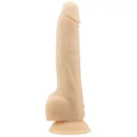Фалоімітатор з пульсацією Naked ADDICTION Dominic 9″ Vanilla, пульт ДК, діаметр 4,2 см - Master